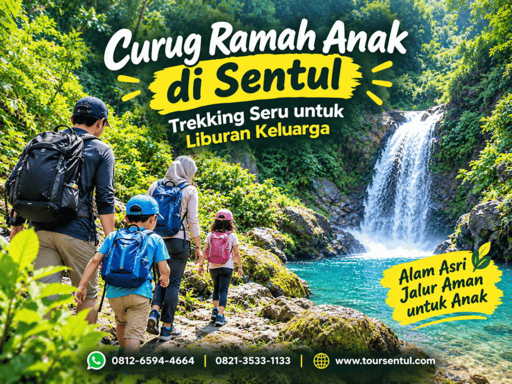 Curug Ramah Anak di Sentul - Trekking Seru untuk liburan keluarga bersama toursentul.com