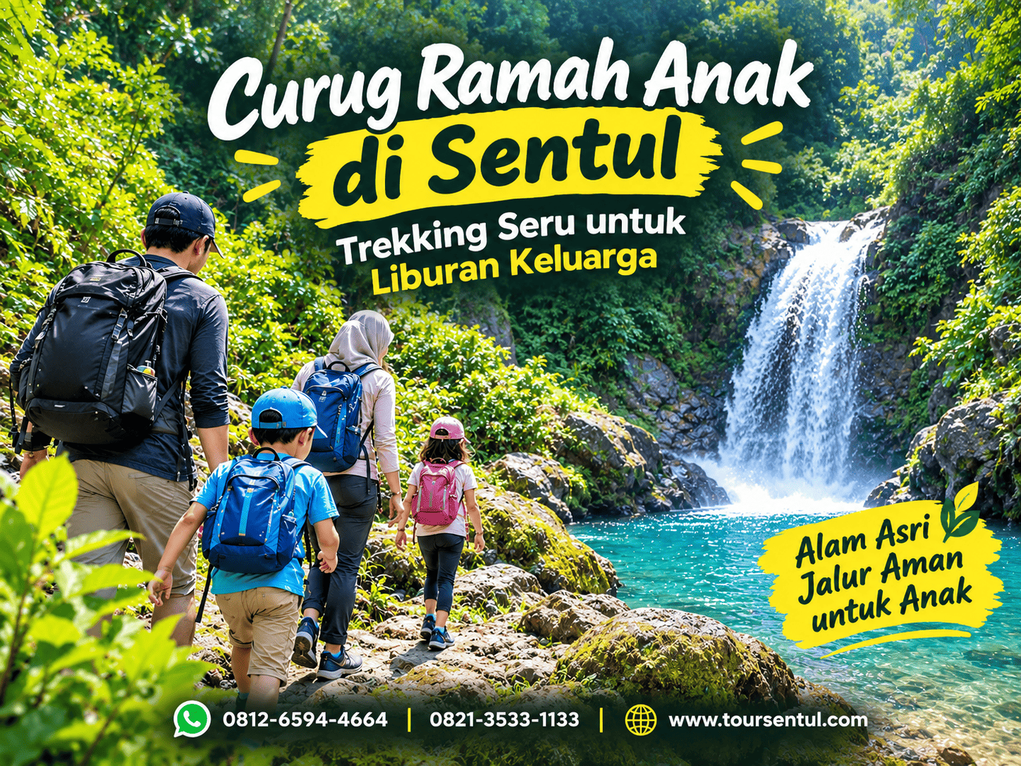 Curug Ramah Anak di Sentul: Pilihan Trekking Seru untuk Liburan Keluarga