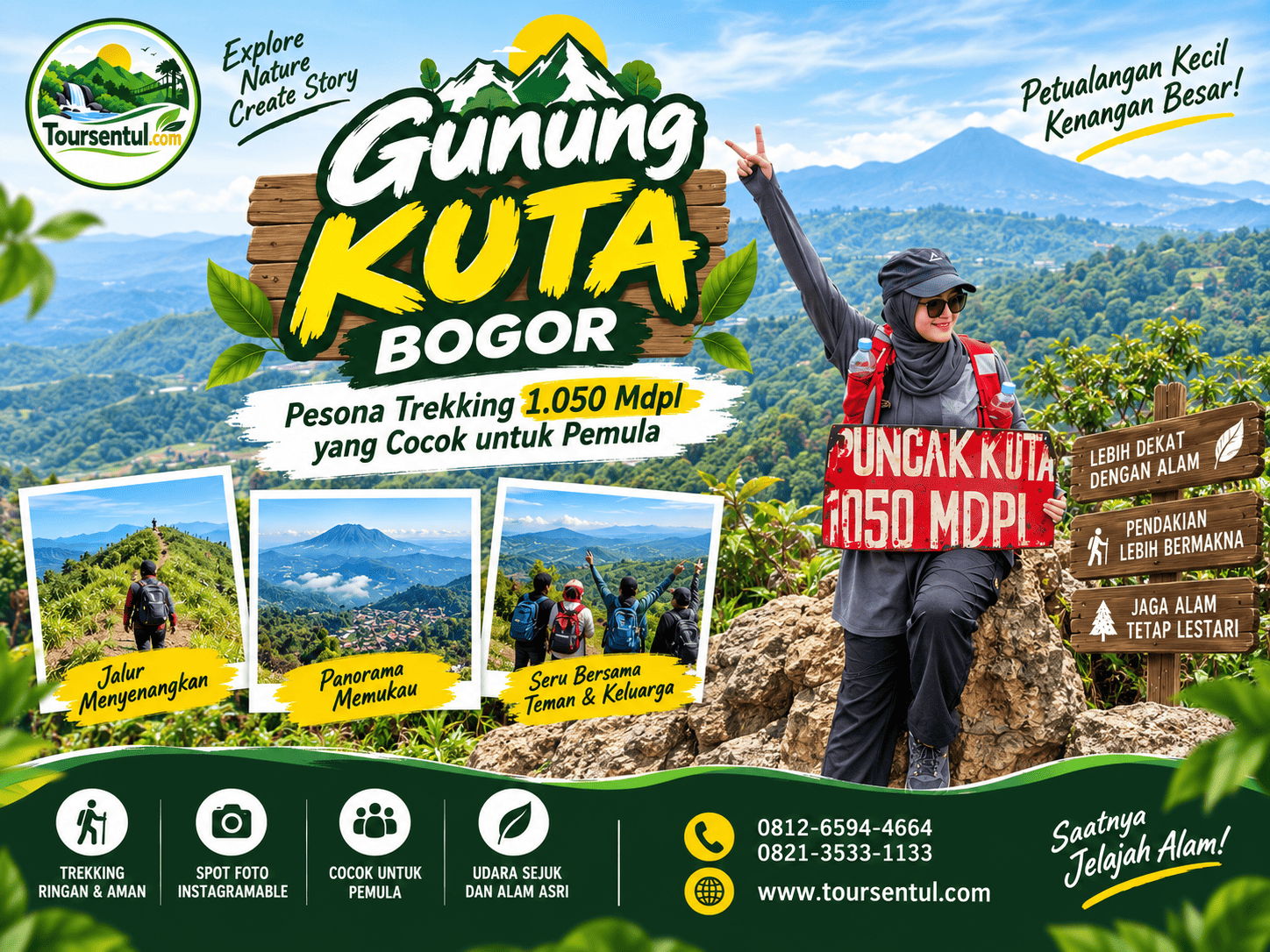 Gunung Kuta Bogor: Pesona Trekking 1.050 Mdpl yang Cocok untuk Pemula